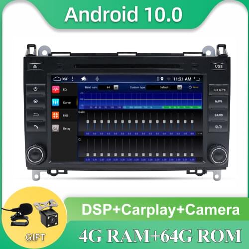 8" Car Autoradio GPS Stereo Navigation For Mercedes Benz Sprinter Carlinkit DSP 2 Din DVD CD Player Android 10.0 Touch Screen