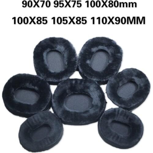Velvet Replacement Ear Pads Cushions 90X70 95X75 100X80 100X85 105X85 110X90MM Memory Foam Earpads for Sennheiser for Sony