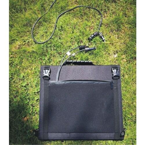 Free Shipping to Netherlands UK and US Flexible 120W Foldable Solar Panel Portable emergency Power Bank Output Power in Travel