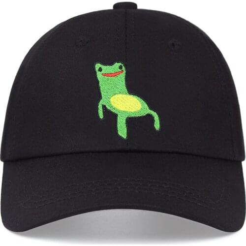 Froggy Chair Embroidery Baseball Cap Women Men Dad Hat 100% Cotton Snapback Outdoor Sun Cap