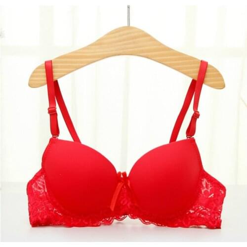 Wireless Bras For Women Deep V Low Cut Women Sexy Push Up Bra Thick Padded Bras For Women Underwear Gather Super Push Up Bras