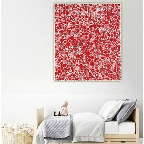Citon Yayoi Kusama《Flame 2》Canvas Art Oil Painting Famous Artwork Poster Picture Wall Background Decor Home Decoration