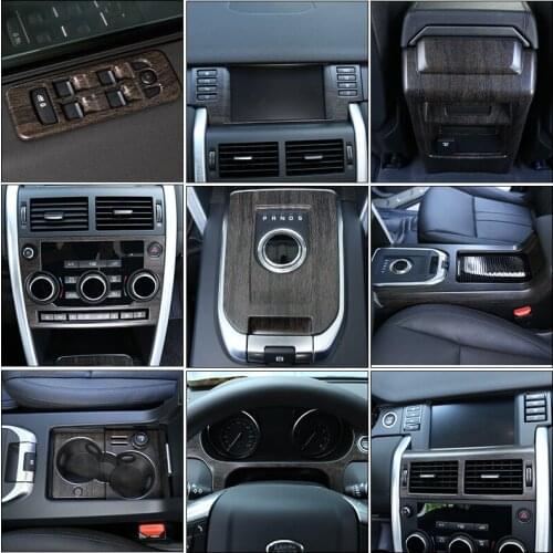 For Land rover Discovery Sport 2015 2016 2017 2018 2019 Car styling ABS plastic Oak wood grain Car Interior Sticker Car parts