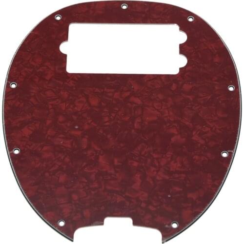 KAISH Bass Pickguard MusicMan Stingray MM4 Scratch plate for Music Man MM2 4 String Guitar Parts Red Pearl