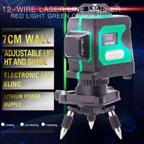 LETER 12Lines 3D Laser Level 360 laser Electronic leveling Laser Beam Line