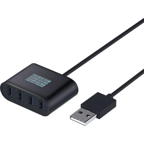 MaAnt USB Dock Station 4 Port Hub Current Dectector For USB Device High Speed 350MB One Second Data Transmis