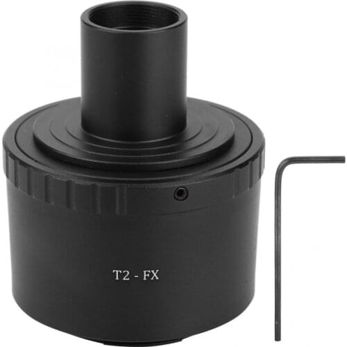 Lens holder T2-FX Metal Adapter Ring for 23.2mm T Mount Microscope to for Fuji FX Mount Cameras macro ring