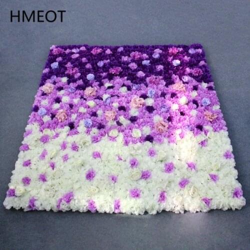 Customizable 200*50cm Artificial Flower Runner Be Rolled Up Wedding Road Guide Flower Row Party Backdrop Wall Window Decoration