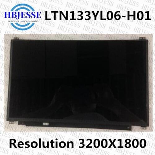 Original 13.3" QHD+ 3200X1800 40 Pins LED LCD Screen LTN133YL06-H01 LTN133YL06 IPS Display Non Touch Panel Replacement