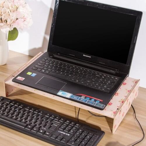 Monitor Stand For Computer Laptop Screen Solid Wood Riser Supports The Heaviest Monitors Printers TVs Perfect Shelf Organizer