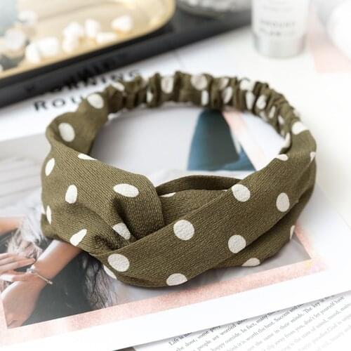 Fashion Women Girls Summer Hair Bands Vintage Bohemian Print Elastic Headbands Cross Turban Bandage HairBands Hair Accessories