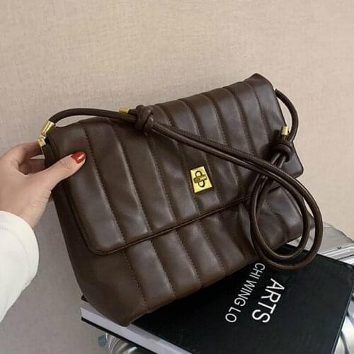 Retro Large Capacity Bag Elegant Female2021 New High-quality PU Leather Womens Designer Handbag Shoulder Messenger Bag