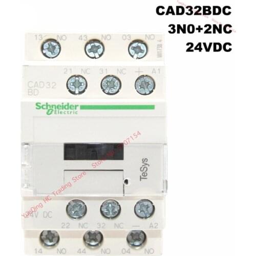 Schneider Electric CAD32BDC control relay TeSys 24VDC contact relay 3N0+2NC rail installation original export brand new
