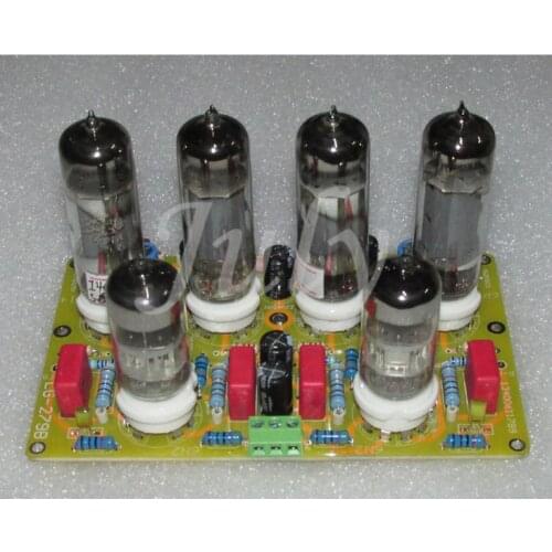 6N2+6P14 beautiful sound Dynaco amplifier push-pull line stereo amplifier board, tube amplified inverting push-pull output