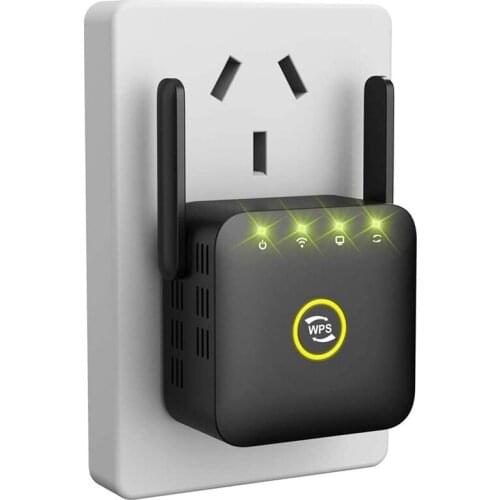 NEW-WiFi Extender Signal Booster , Wireless Internet Signal Amplifier, Wireless Wifi Router Repeater Up to 300 Mbps-US Plug