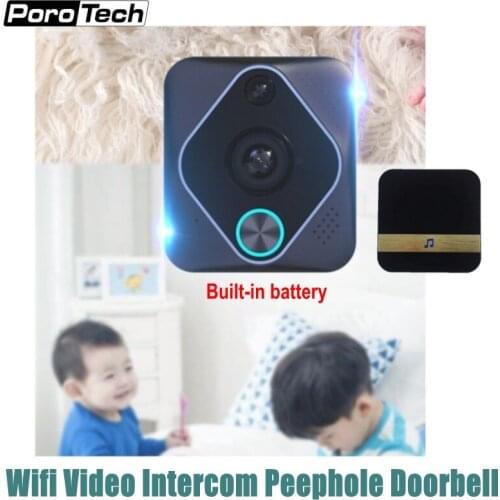 X6 Wifi Smart Peephole Video Intercom Doorbell HD 1080P Camera Night Vision PIR Motion Detection APP Control For IOS Andriod