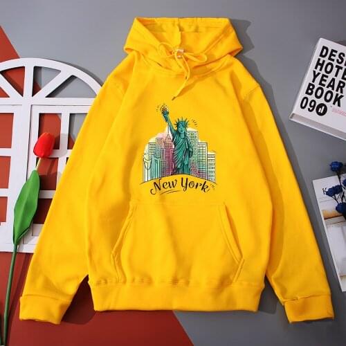 Funny Statue Of Liberty Hoodies Hip Hop Streetwear Women Oversize Hoodie New York Harajuku Female Sweatshirts Fashion Women Tops