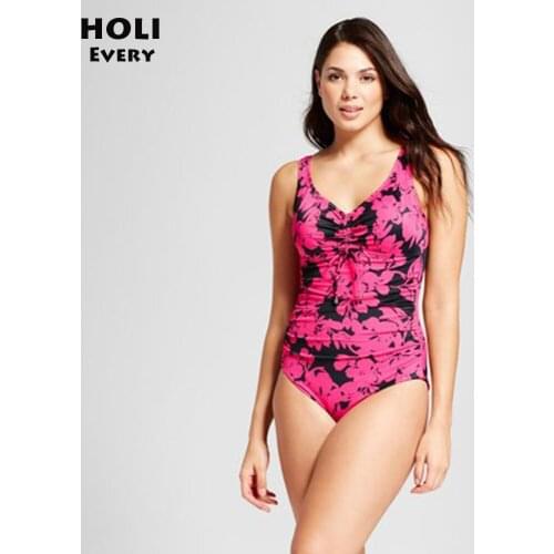 Women Plus Size One piece Swimsuit 2019 Female Swimwear Large size Fused Stroj Costume Bathing Suit Lady Big Swim Wear Badpak 41