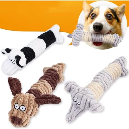 Dog Chew Toys for Small Large Dogs Bite Resistant Dog Squeaky Elephant Toys Interactive Squeak Puppy Dog Toy Pets Supplies