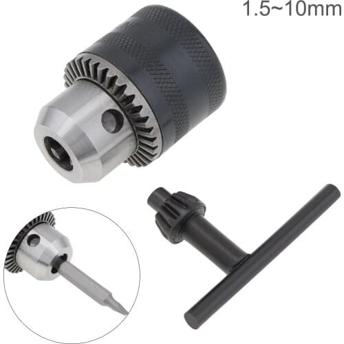 1mm-10mm Drill Chuck Power Tools Accessory Mini Electric Motor Shaft Drill Bit Wrench for Wood Working Drilling Milling Machine