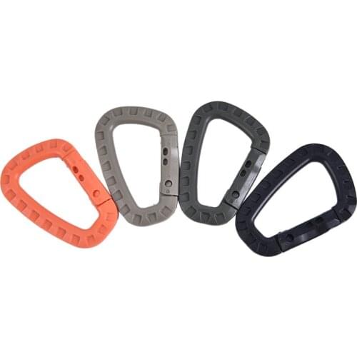1pc Carabiner Climb Clasp Clip Hook Backpack D Buckle Military Outdoor Accessories