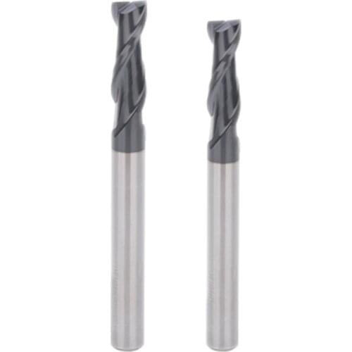 2flute 5pcs 1mm 1.5mm 2mm 3mm 4mm straight shank 4mm HRC45 milling cutter router bit CNC mill Carbide Tungsten Steel end mill