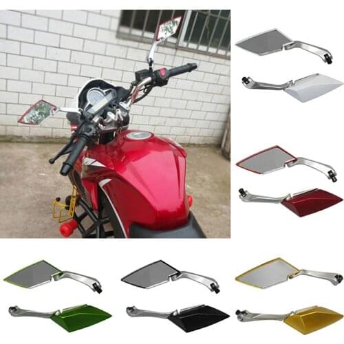 2Pcs/Set Motorcycle Handlebar Rearview Side Mirror for Honda for Yamaha Fuxi RSZ Durable Easy to Install Motorcycle Accessories