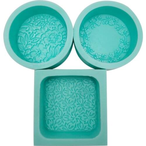 3d Flower Vine Handmade Soap Mold Plant Carved Mooncake Mousse Cake Silicone Mold Fondant Mold Plaster Aromatherapy Mold