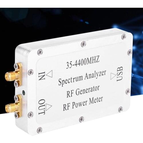 35-4400MHz Spectrum Analyzer With Aluminum Alloy Shell Sweep Signal Source Power Meter With A USB Interface High Quality