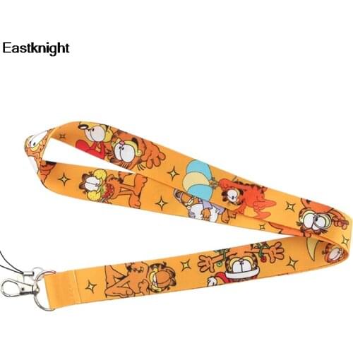 Cat Cartoon keychains Accessory Safety Breakaway Mobile Phone USB ID Badge Holders Keys Straps Neck lanyards webbing E0805