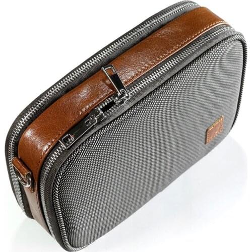 Portable Carrying Case Headphone Storage Bag Double-layer Large Capacity Carrying Case for Music Player Accessories