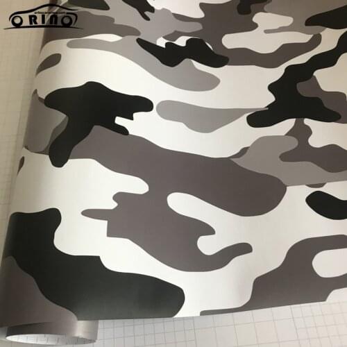 10/20/30/40/50x152CM/Lot Black White Camo Vinyl Film Snow Camouflage Vinyl Car Wrap Air Bubble Free Snow Camo Wraps