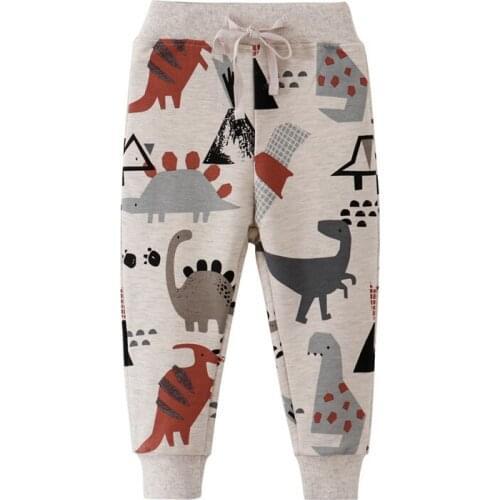 Funnygame New 2021 Cartoon Childrens Long Pants Cotton Cute Boys Girls Sweatpants for Autumn Spring Kids Trousers Pants
