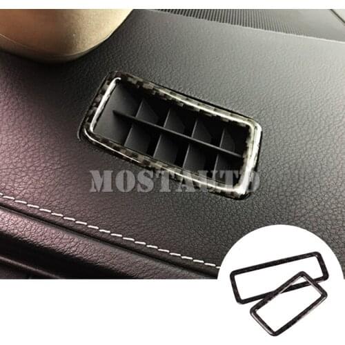 For Lexus ES 250 300h Carbon Fiber Dashboard Air Vent Outlet Cover 2013-2017 2pcs