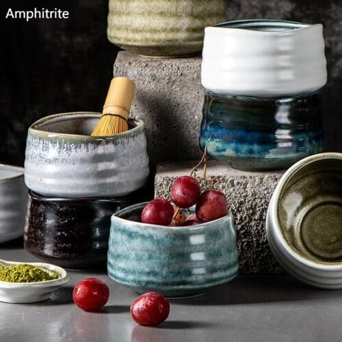 Japanese Style Home Ceramic Salad Bowl Juicy Solid Flower Pot Retro Living Room Decorating Table Accessories Lunch Box