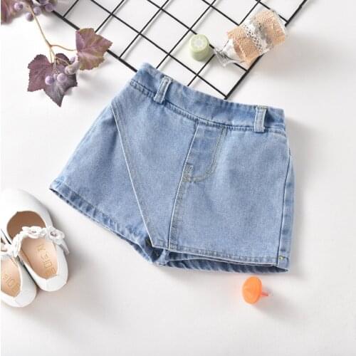 Girls Denim Shorts Kids Pants Summer Children Skirt Pants Casual Hot Pants Fashion Outerwear Girl Pants Comfortable