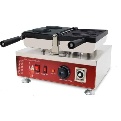 Electric Cartoon Animal Bear Shape Taiyaki Waffle Maker Machine For Filling Ice Cream Waffle Cone Machine Baking Equipment