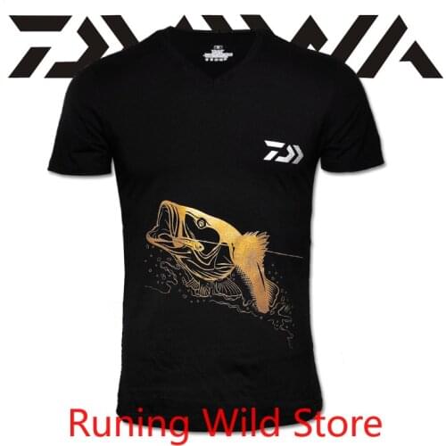 Fishing T Shirt Dawa Daiwa Plus Size Fishing Clothing Short-Sleeve Quick-Drying Breathable Sun Protection Clothes