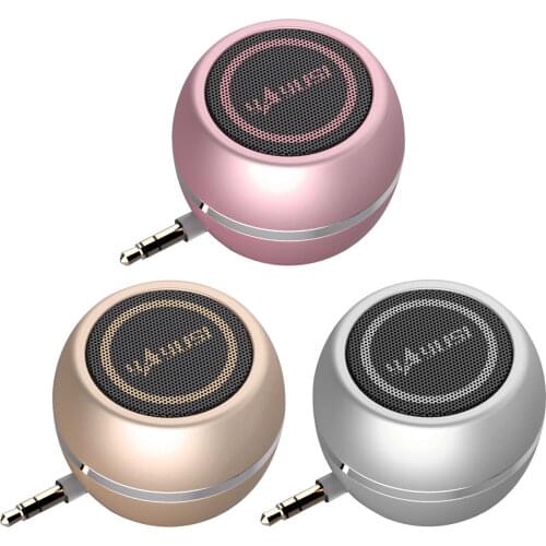 Gosear Portable Mini Plug-in Wired Speaker Loudspeaker Bass Horns with 3.5mm Audio Interface for Computer Phone Laptop Tablets