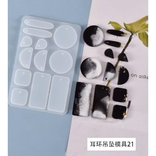 Making Jewelry Earrings Dangler Casting Silicone Mould DIY Crafts Pendant Tools Crystal Epoxy Resin Mold Resin Art Supplies