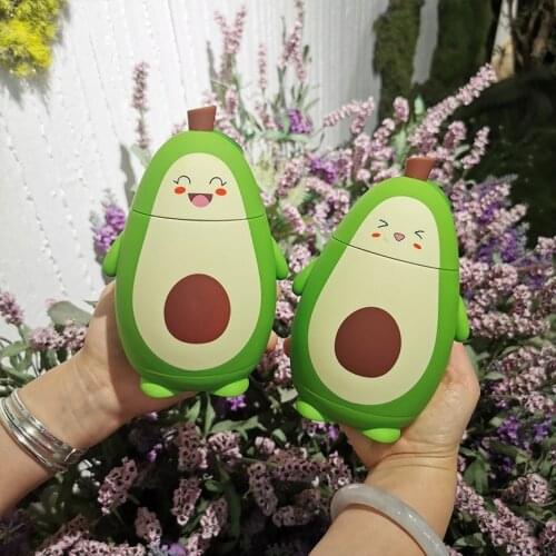 280ml Creativo Avocado Corda Studente Doppio-strato Isolato bottiglia di Acqua di Vetro Portatile Tazza del Regalo Della Tazza