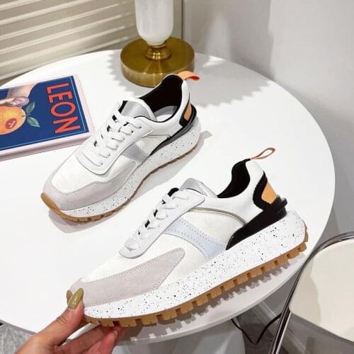 Elad Halabi Spring Summer Sneakers Women Flat Platform Shoes Chunky fashion Comfortable Round toe Casual student Ladies Sneakers