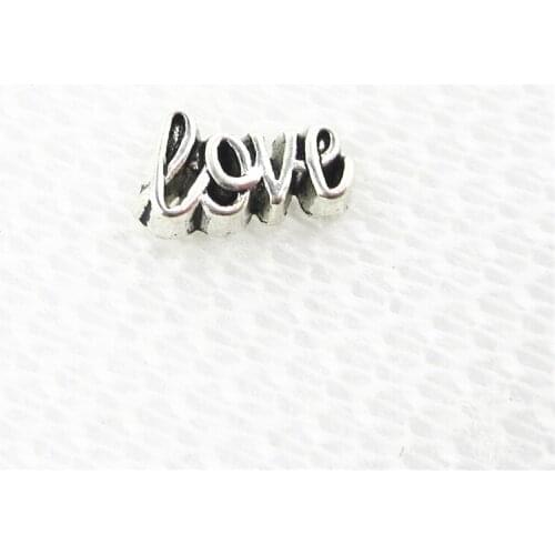 Hot selling 20pcs/lot Script Love Floating Charms Living Glass Memory Floating Lockets DIY Jewelry Charms