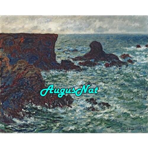 Monet diamond painting ocean diamand embroidery island landscape sticker diamant dot puzzle picture diamant oil piant by numbers