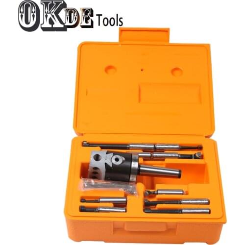 MT3 M12 Arbor F1 -12 50mm boring head and 9pcs 12mm boring bars, boring head set