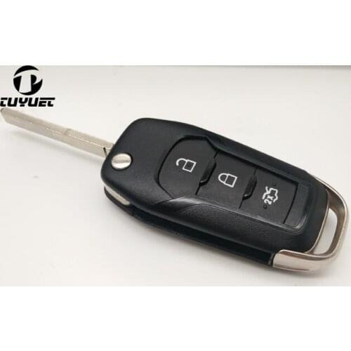 New! Replacement Folding Flip Remote Key Shell for Ford New Mondeo Farreus Blank Car Key Case