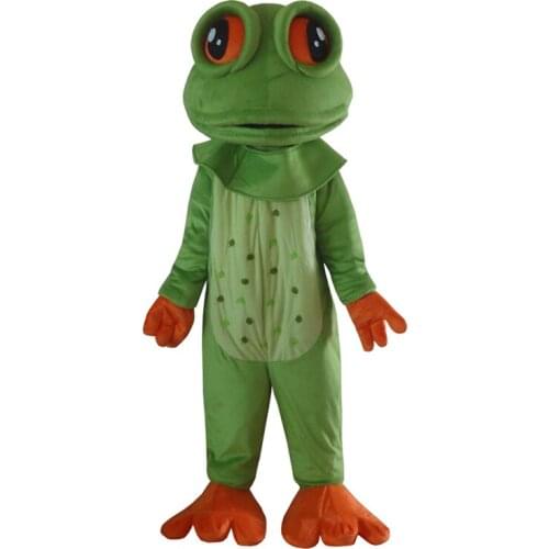New Adult Size Big Eyes Frog Mascot Costume with Fancy Party Dress Halloween Costume for Halloween Party Event