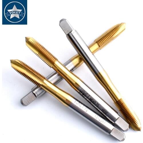 HSSE Metric Fine Thread With Tin Spiral Pointed tap M1.4 M1.6 M1.8 M2 M2.2 M2.5 M3 M3.5 M4 M4.5 M5 M5.5 M6 M7 M8 M9 M10 Taps