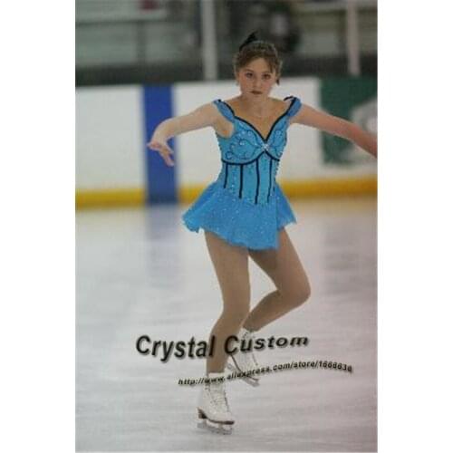 Girls Figure Skating Dresses Elegant New Brand Competition Ice Figure Skating Dress Children DR3518