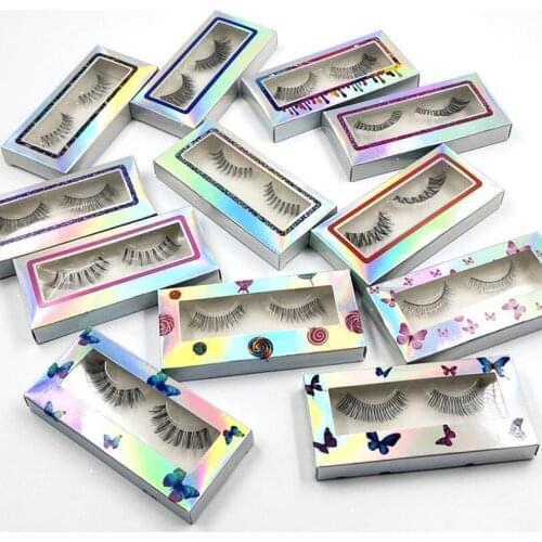 Leisurely Beauty 3d Mink Lashes Vendor Invisible Clear Band Eyelashes Volume Natural Cross False Eye Lashes Reusable Eyelash